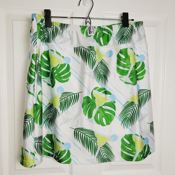 B Skinz Skort Womens 3X Palm Golf Tennis Pickleball Colorful Stretch Athleisure - Picture 5 of 13